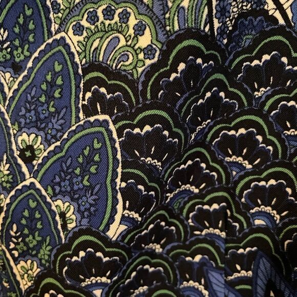 Pretty Peacock Print Sheath Dress, Size 4 - Picture 7 of 11